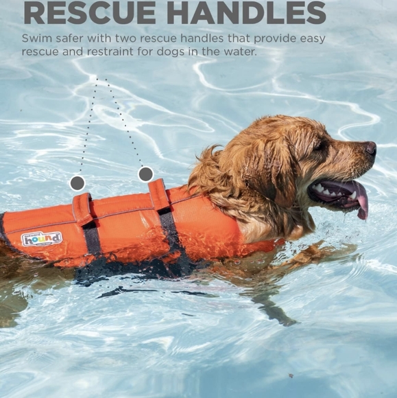 ๐พ Orange Dog Life Jacket, Small - Picture 8 of 10